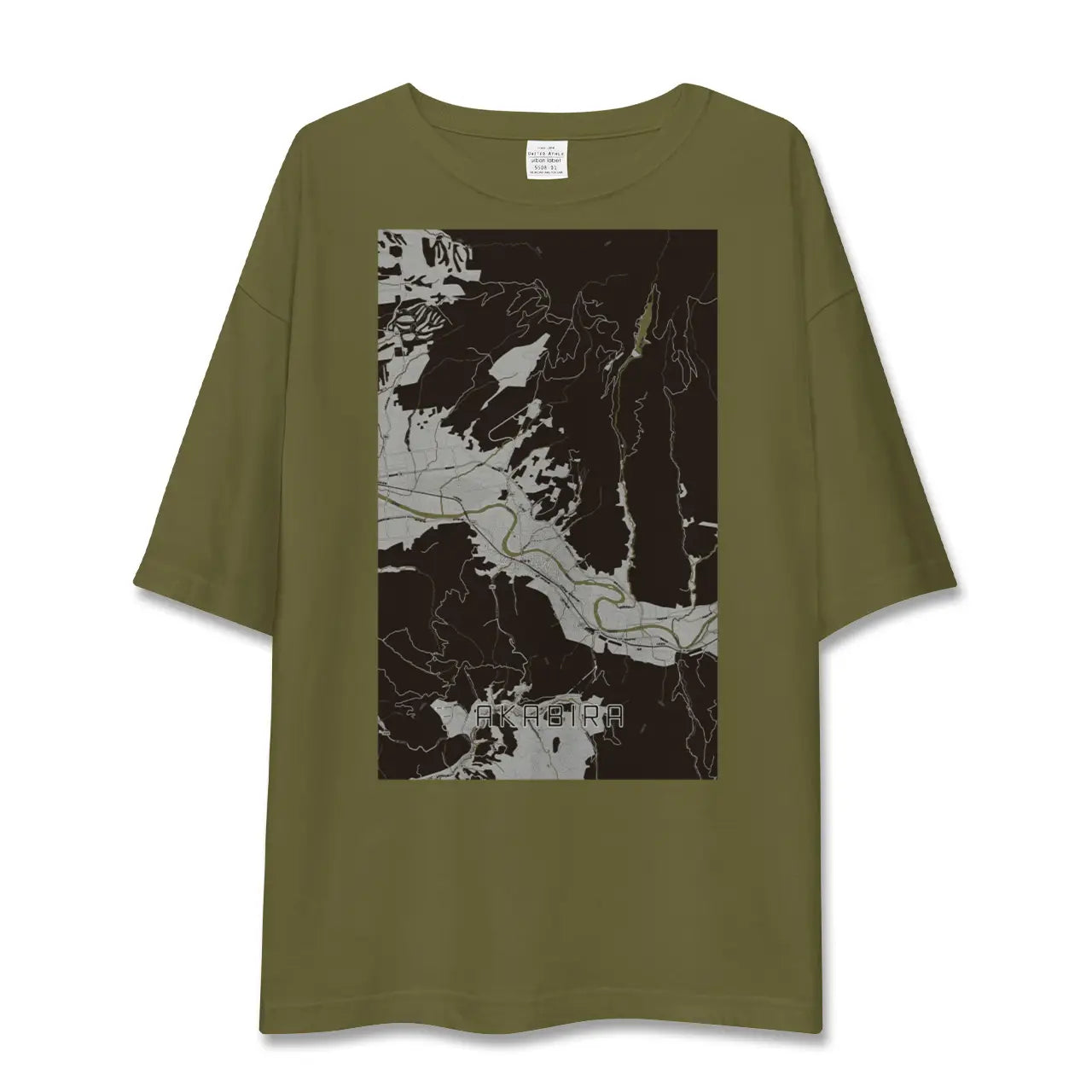 【赤平(北海道)】地図柄ビッグシルエットTシャツ