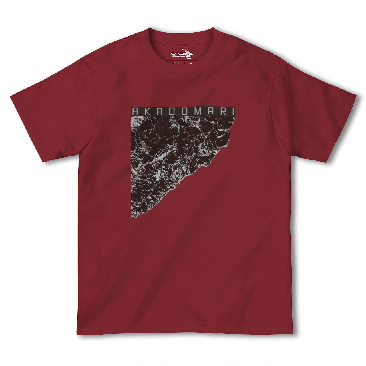 【赤泊(新潟県)】地図柄ヘビーウェイトTシャツ