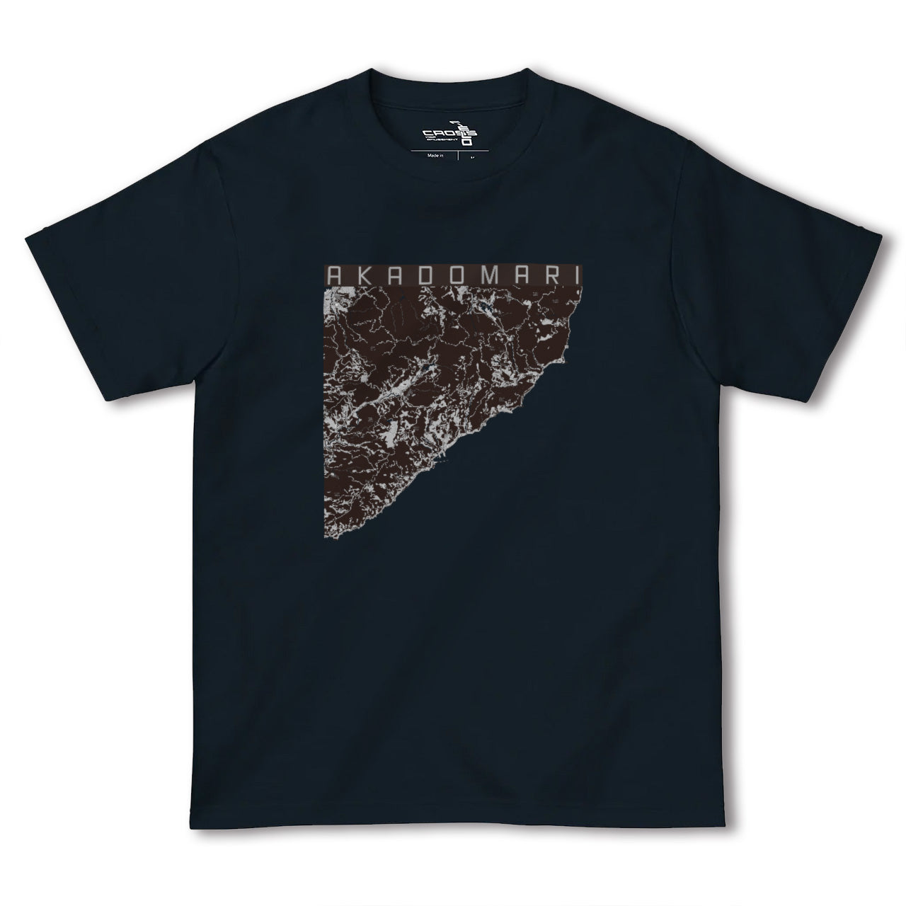【赤泊(新潟県)】地図柄ヘビーウェイトTシャツ
