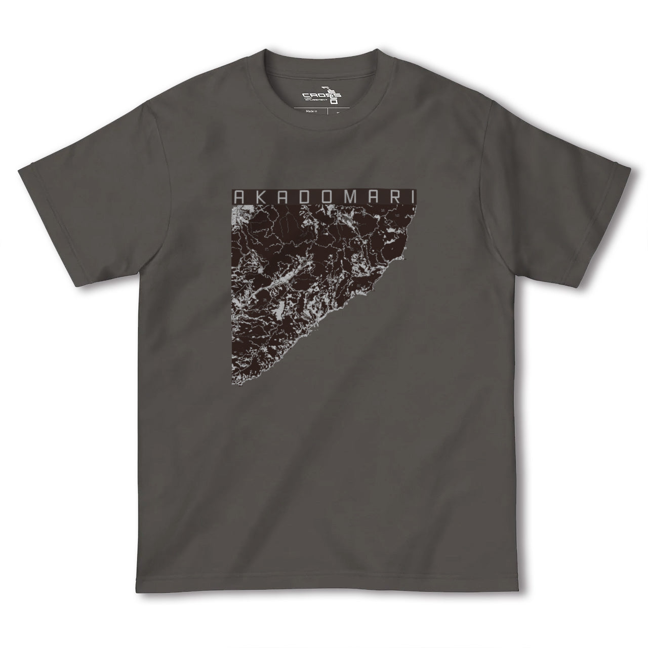 【赤泊(新潟県)】地図柄ヘビーウェイトTシャツ