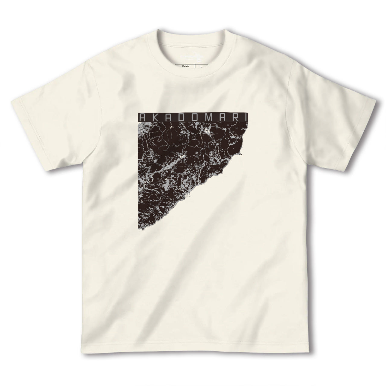 【赤泊(新潟県)】地図柄ヘビーウェイトTシャツ