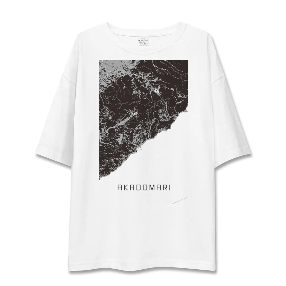 【赤泊(新潟県)】地図柄ビッグシルエットTシャツ