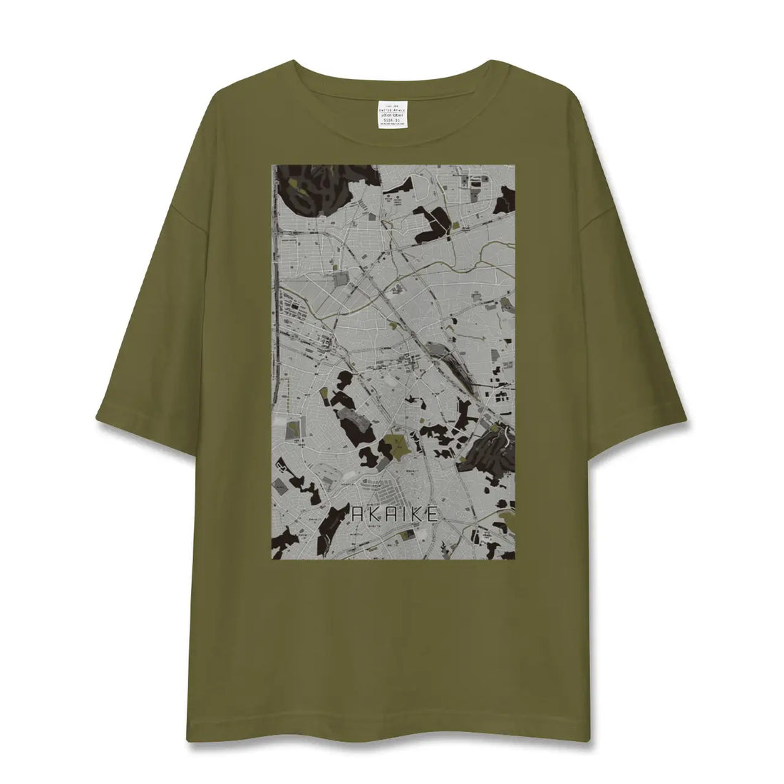 【赤池(愛知県)】地図柄ビッグシルエットTシャツ