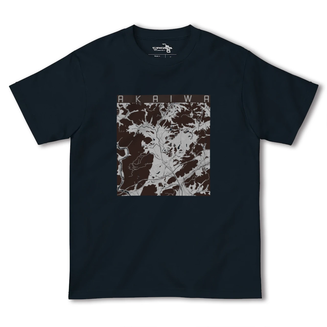 【赤磐(岡山県)】地図柄ヘビーウェイトTシャツ