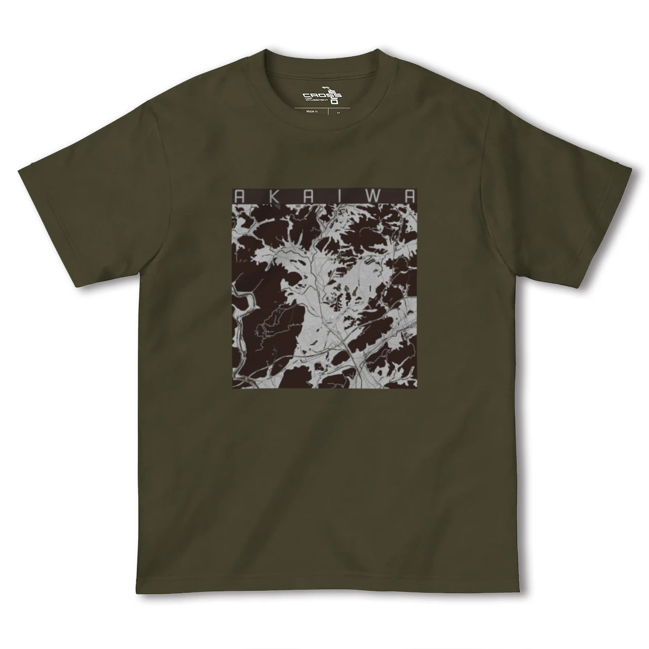 【赤磐(岡山県)】地図柄ヘビーウェイトTシャツ