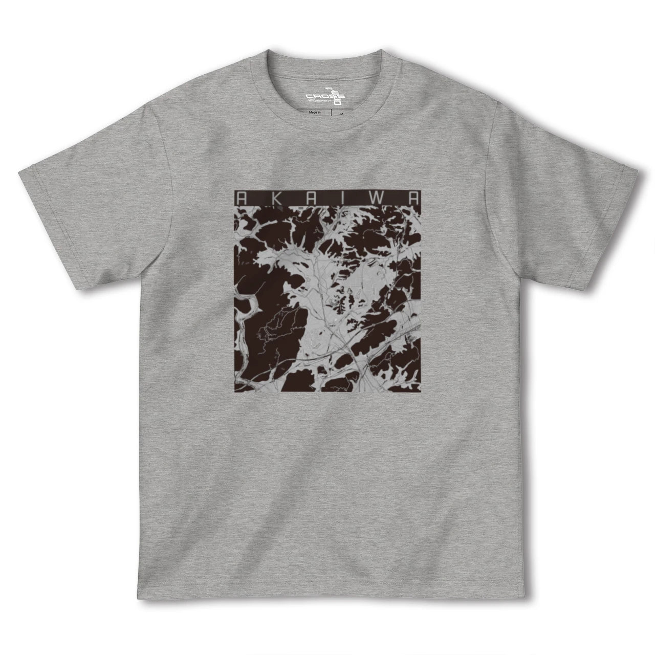 【赤磐(岡山県)】地図柄ヘビーウェイトTシャツ