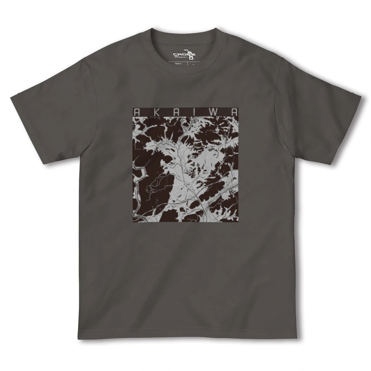 【赤磐(岡山県)】地図柄ヘビーウェイトTシャツ