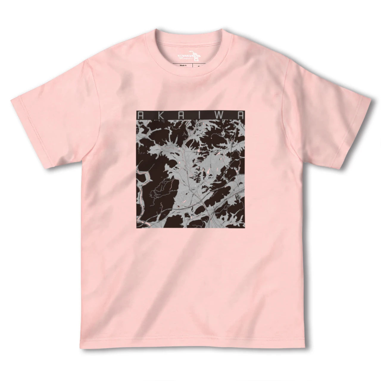 【赤磐(岡山県)】地図柄ヘビーウェイトTシャツ