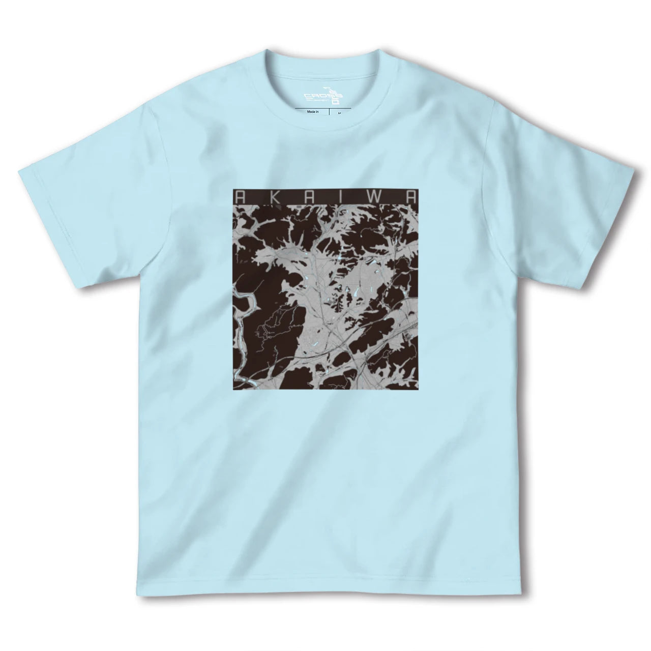 【赤磐(岡山県)】地図柄ヘビーウェイトTシャツ