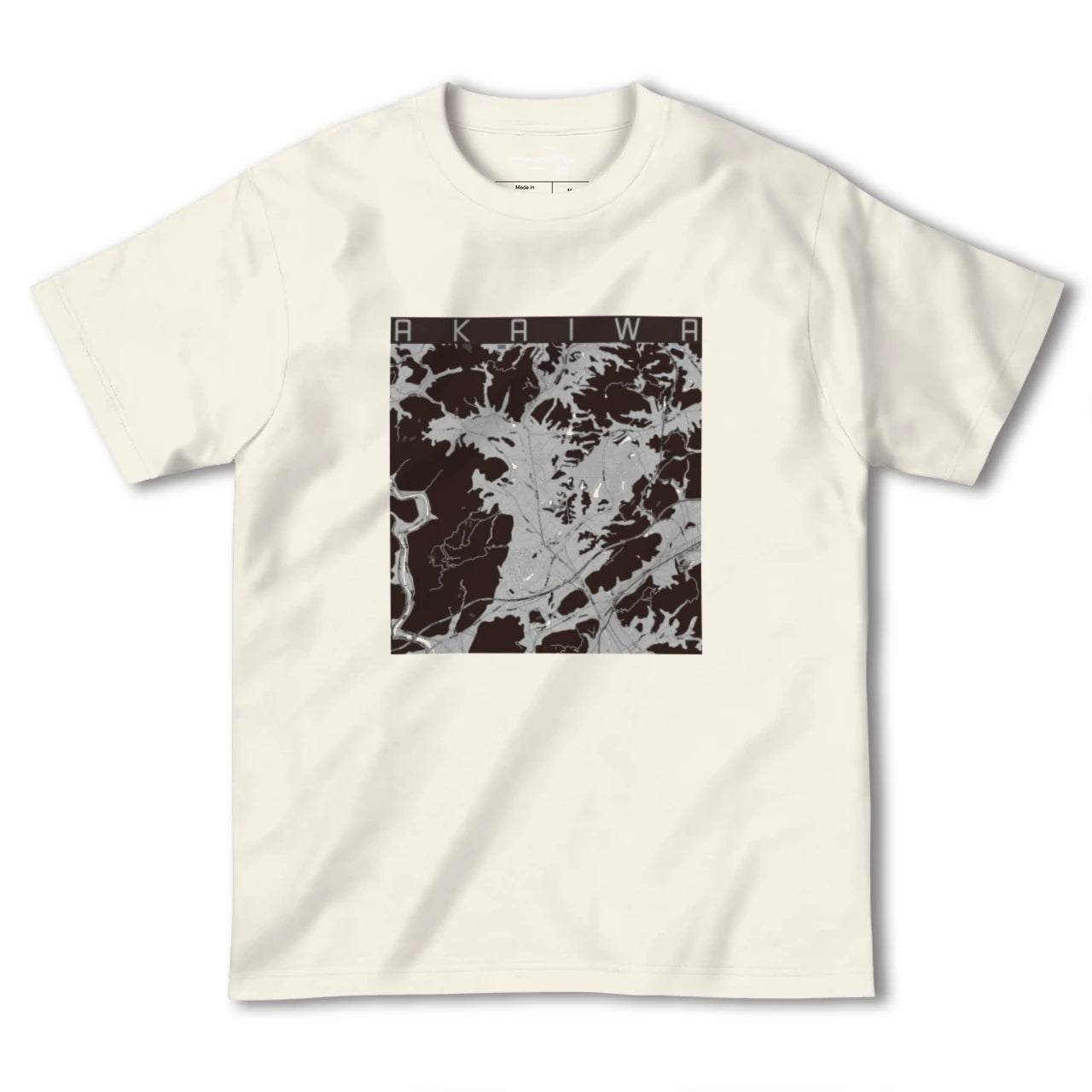 【赤磐(岡山県)】地図柄ヘビーウェイトTシャツ