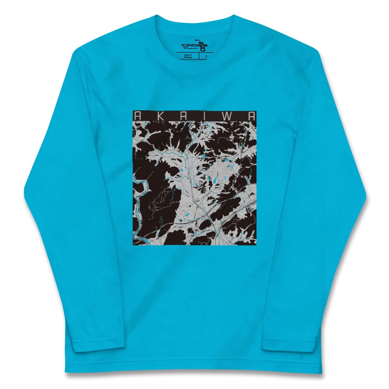 【赤磐(岡山県)】地図柄ロングスリーブTシャツ