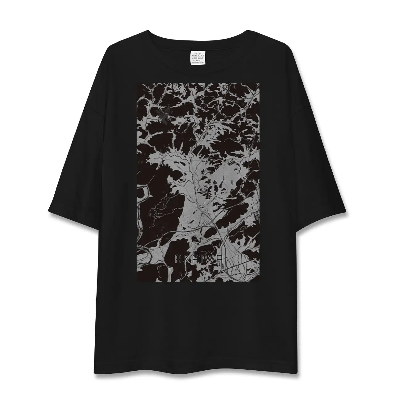 【赤磐(岡山県)】地図柄ビッグシルエットTシャツ