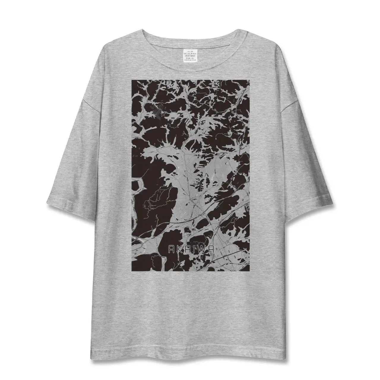 【赤磐(岡山県)】地図柄ビッグシルエットTシャツ