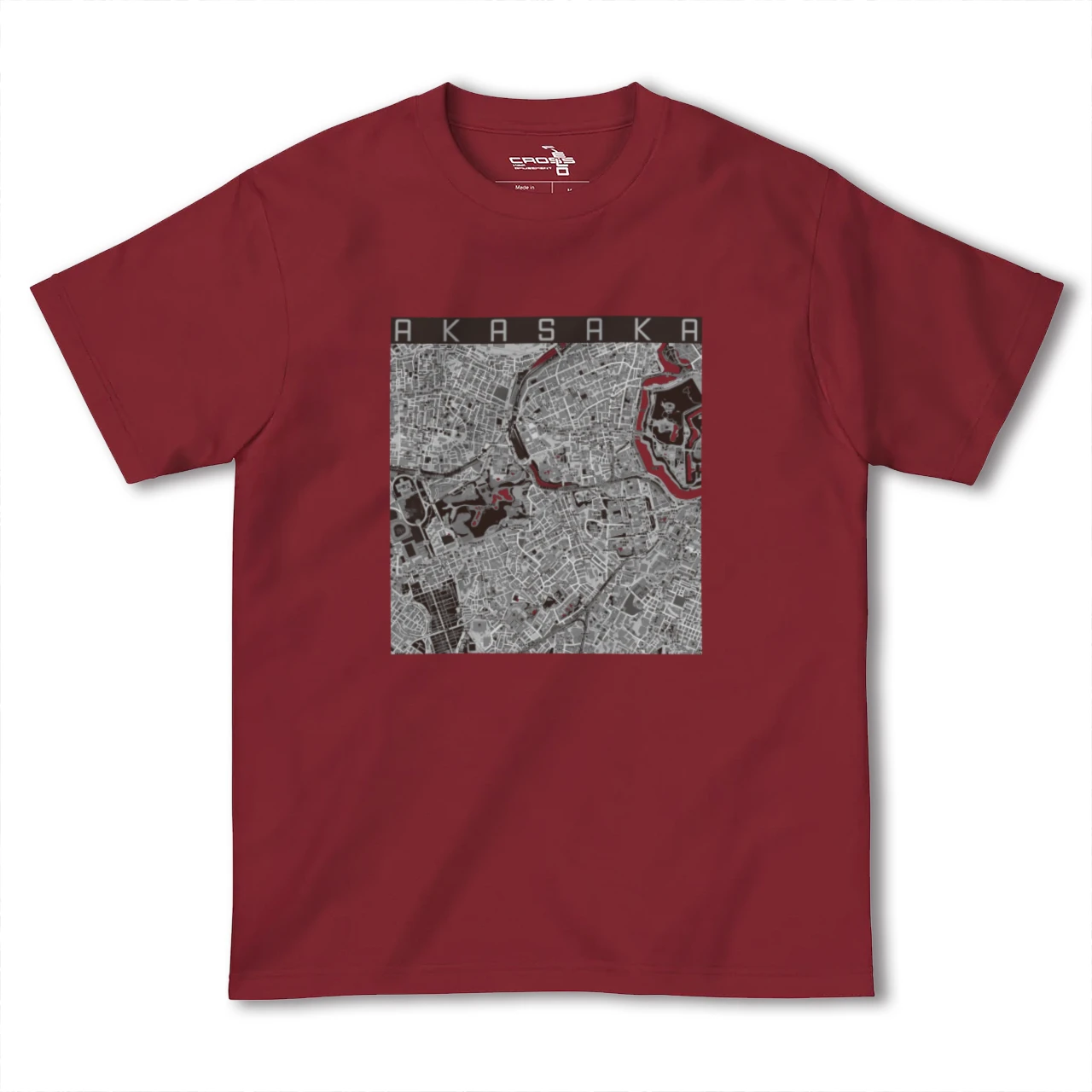 【赤坂(東京都)】地図柄ヘビーウェイトTシャツ