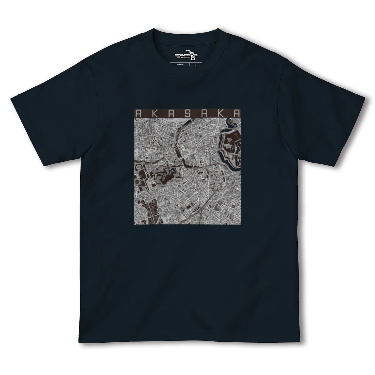 【赤坂(東京都)】地図柄ヘビーウェイトTシャツ