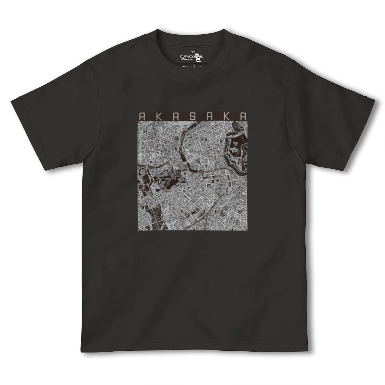 【赤坂(東京都)】地図柄ヘビーウェイトTシャツ