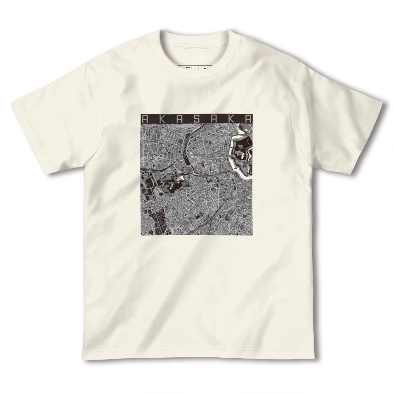 【赤坂(東京都)】地図柄ヘビーウェイトTシャツ