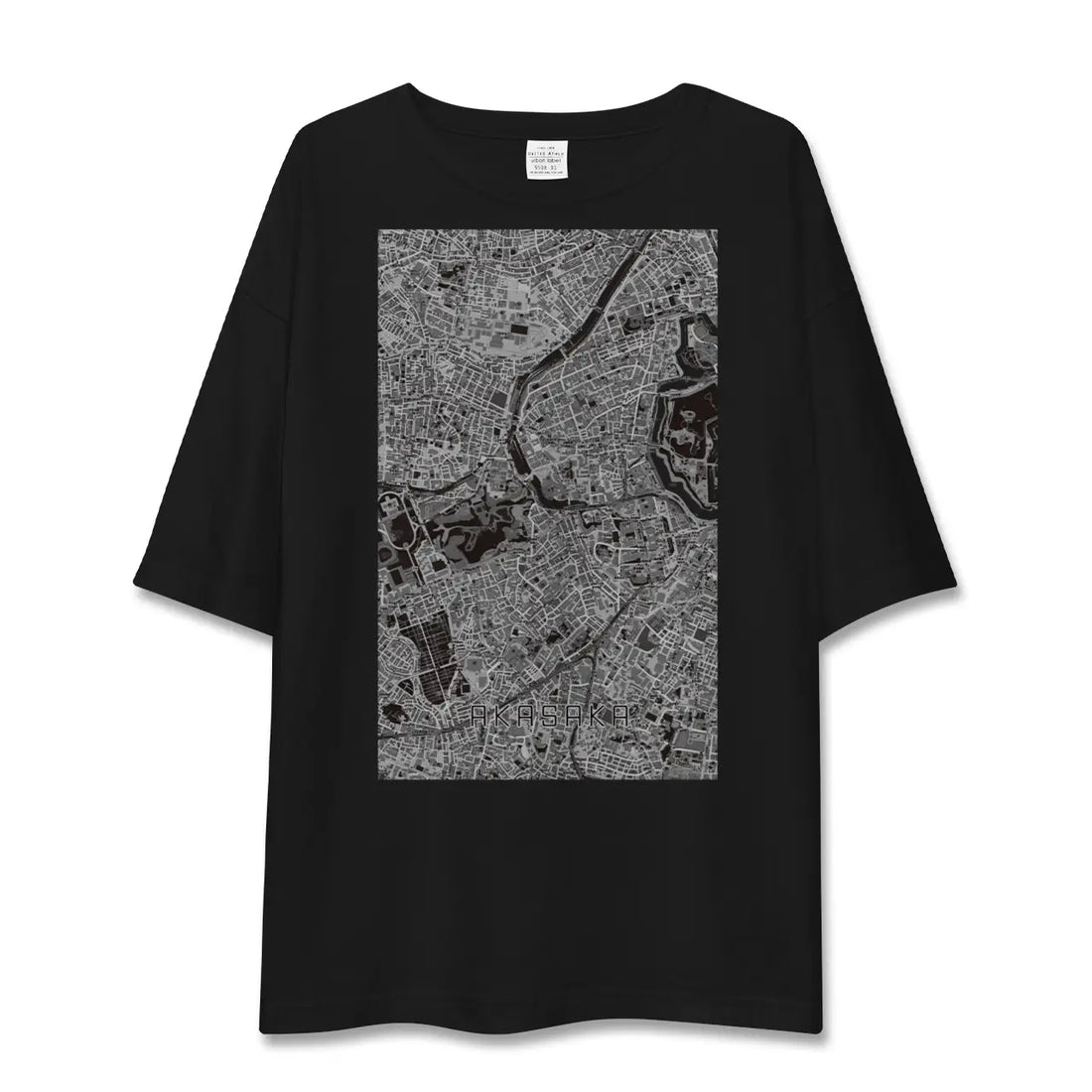 【赤坂(東京都)】地図柄ビッグシルエットTシャツ