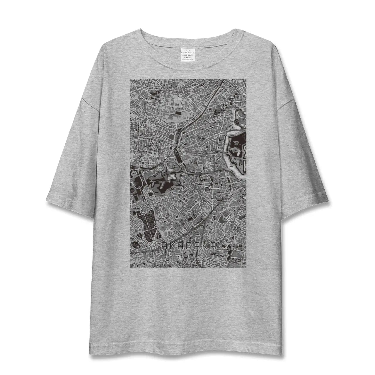 【赤坂(東京都)】地図柄ビッグシルエットTシャツ