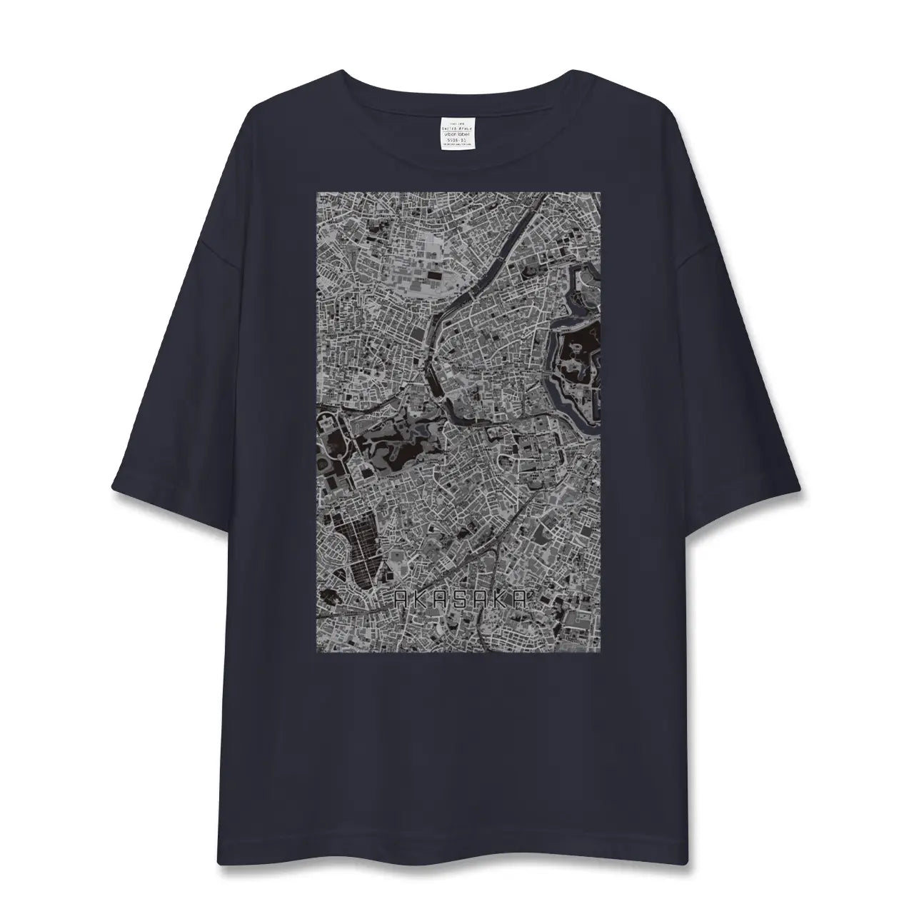【赤坂(東京都)】地図柄ビッグシルエットTシャツ