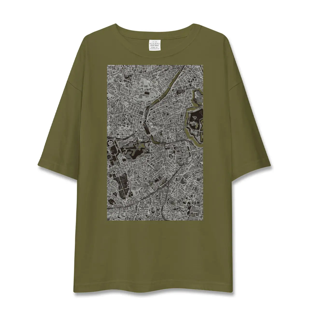 【赤坂(東京都)】地図柄ビッグシルエットTシャツ
