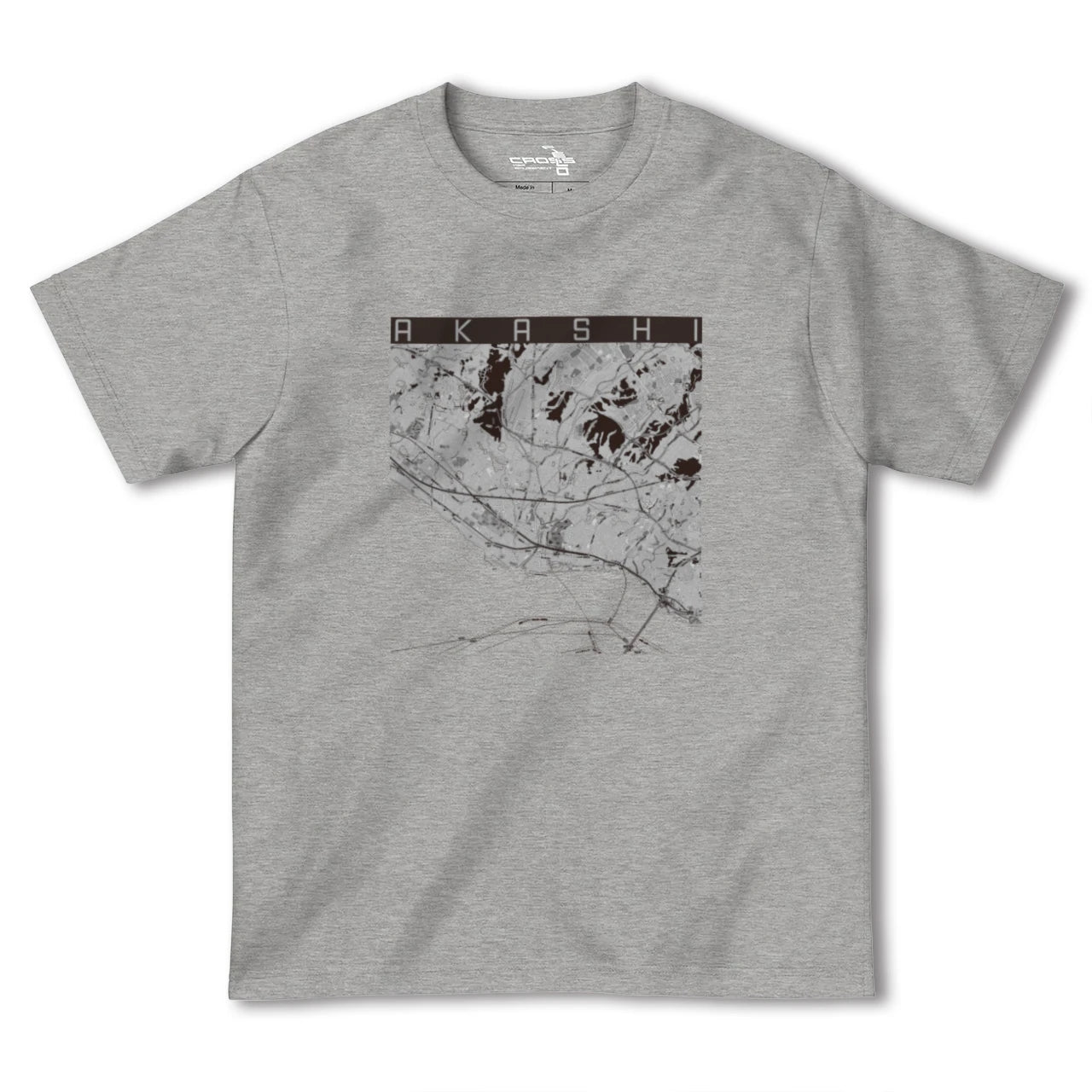 【明石(兵庫県)】地図柄ヘビーウェイトTシャツ