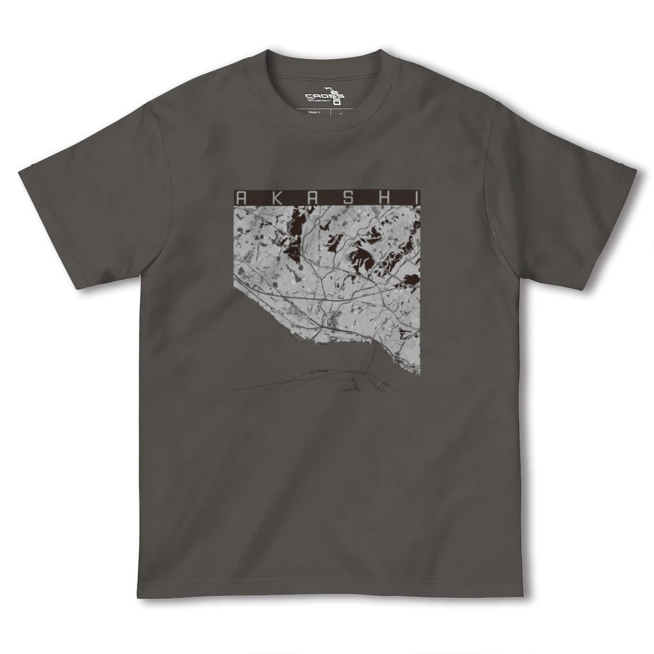 【明石(兵庫県)】地図柄ヘビーウェイトTシャツ