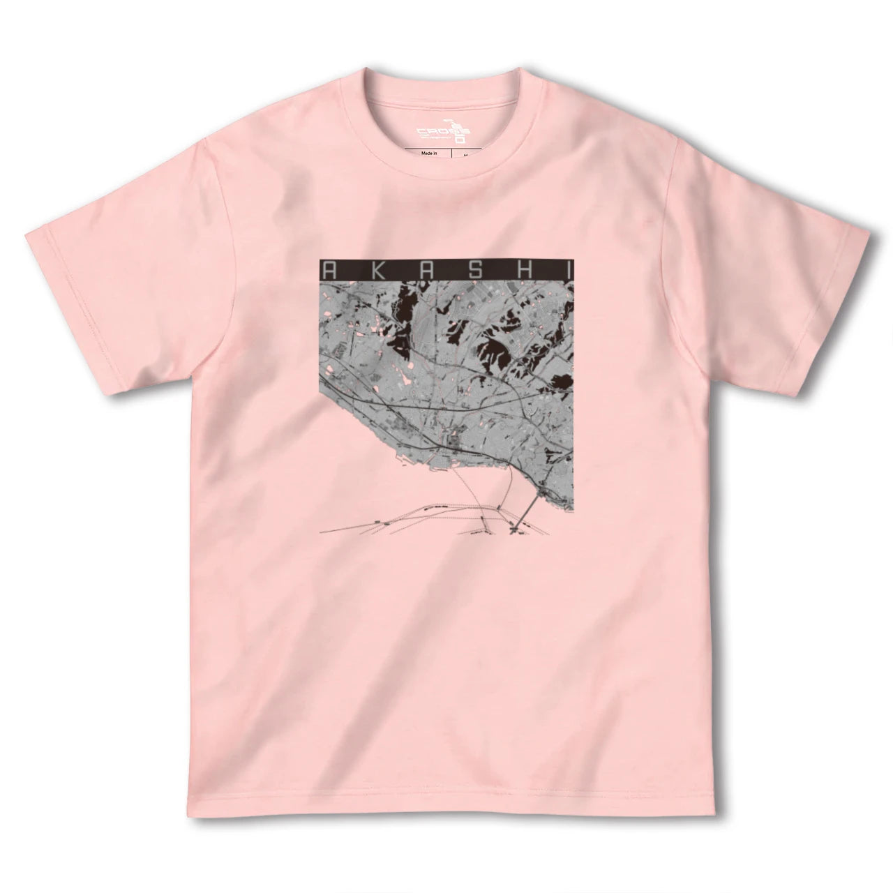 【明石(兵庫県)】地図柄ヘビーウェイトTシャツ