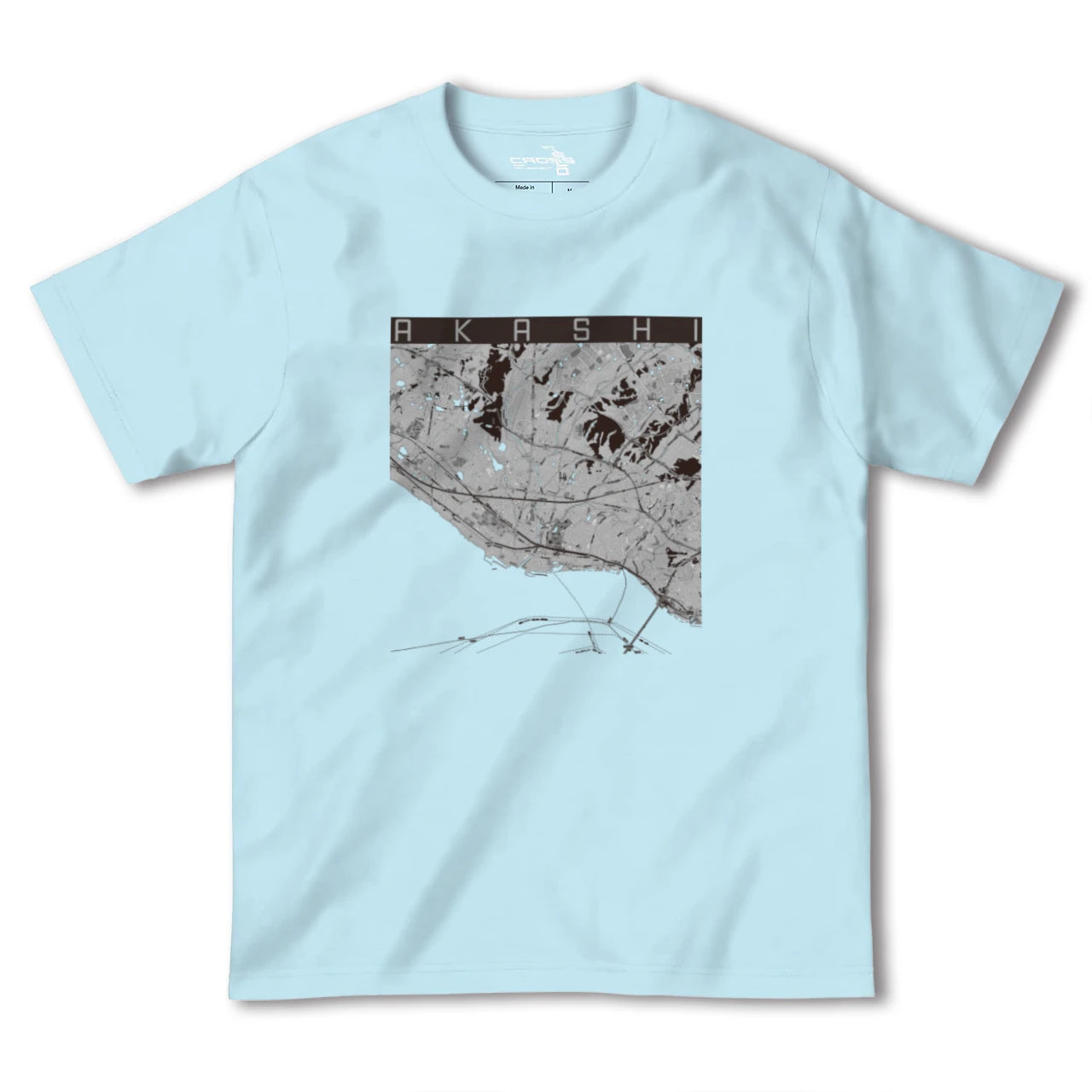【明石(兵庫県)】地図柄ヘビーウェイトTシャツ