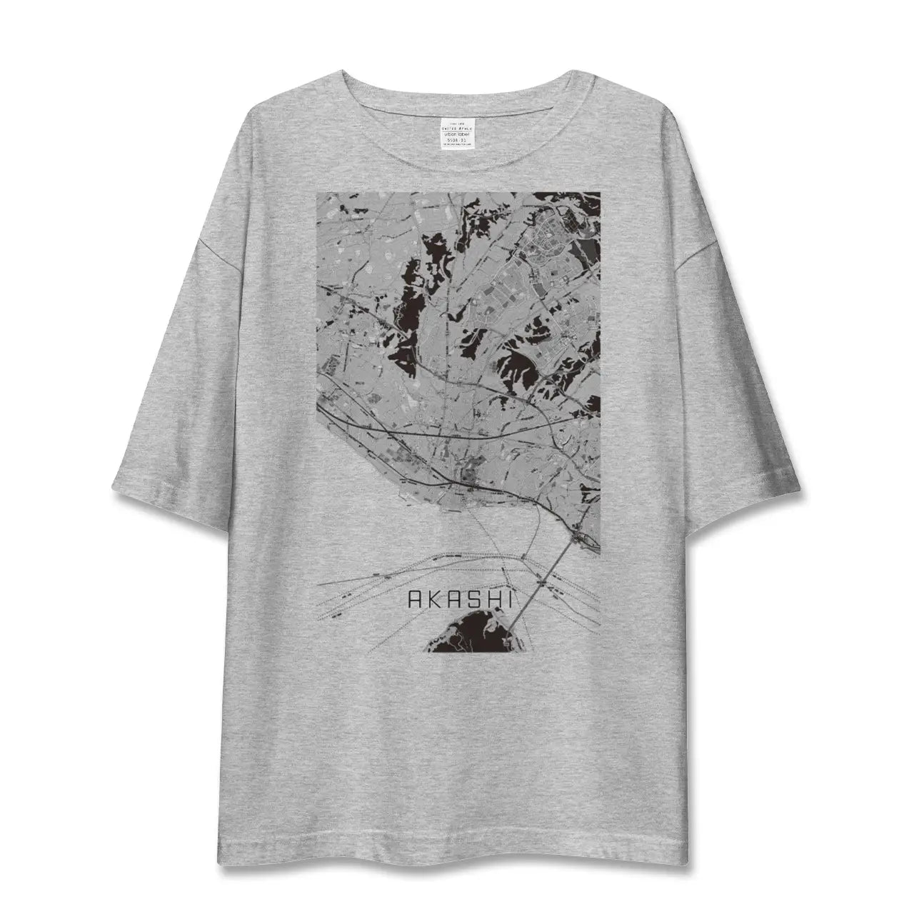 【明石(兵庫県)】地図柄ビッグシルエットTシャツ