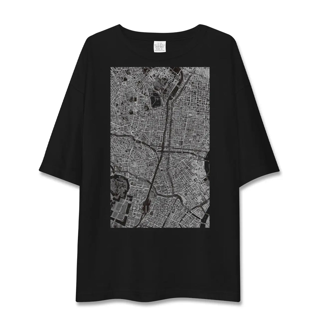 【秋葉原(東京都)】地図柄ビッグシルエットTシャツ