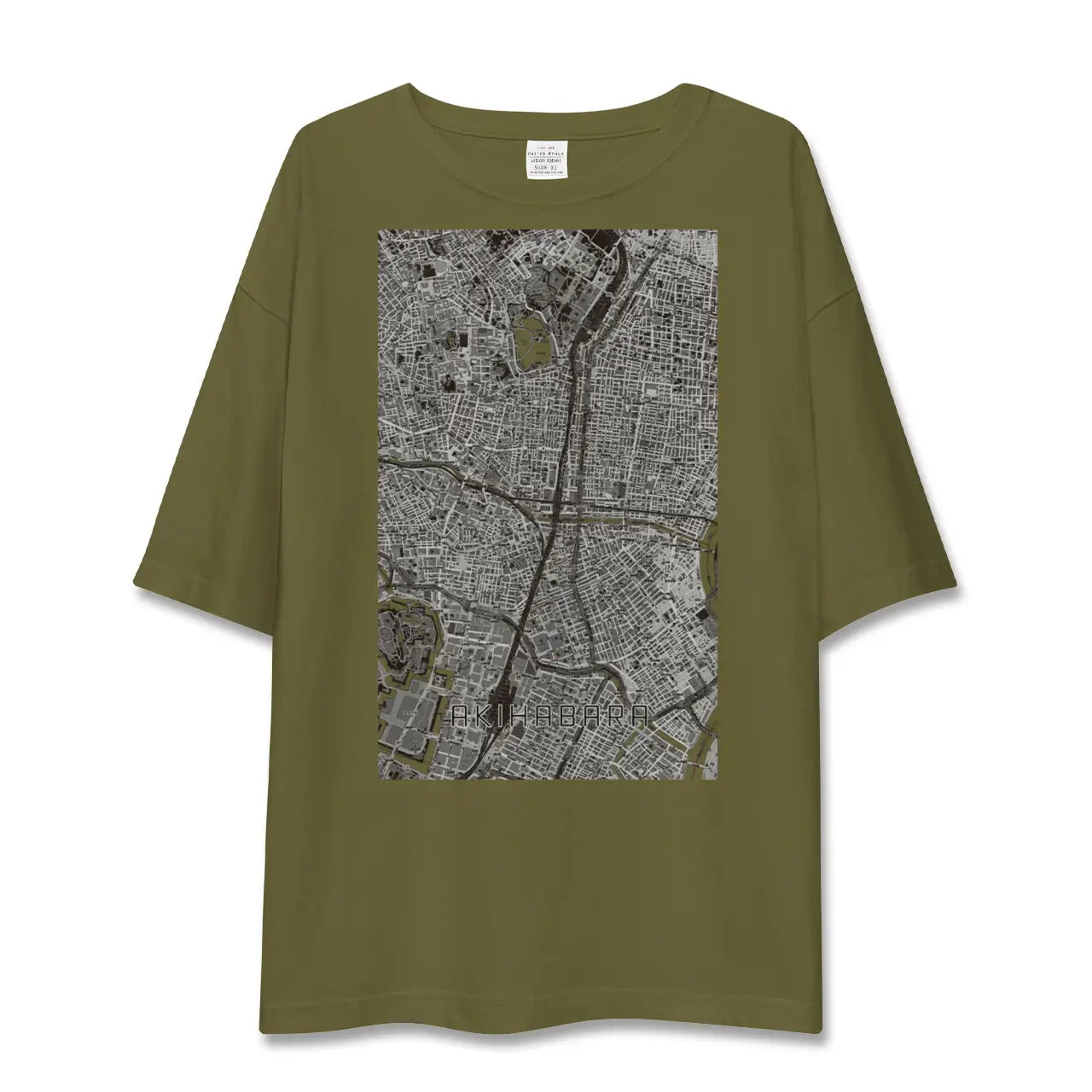 【秋葉原(東京都)】地図柄ビッグシルエットTシャツ