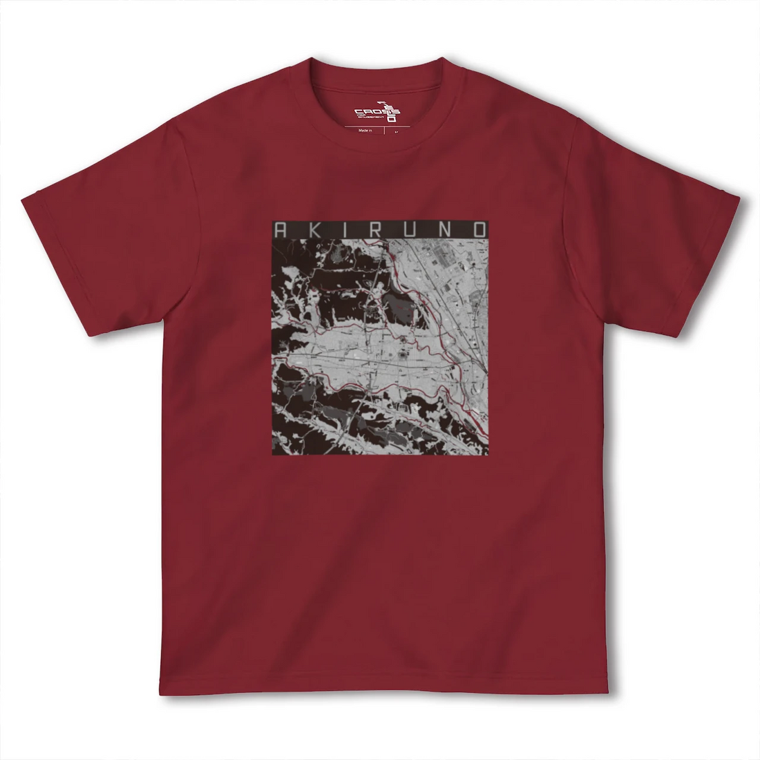 【あきる野(東京都)】地図柄ヘビーウェイトTシャツ