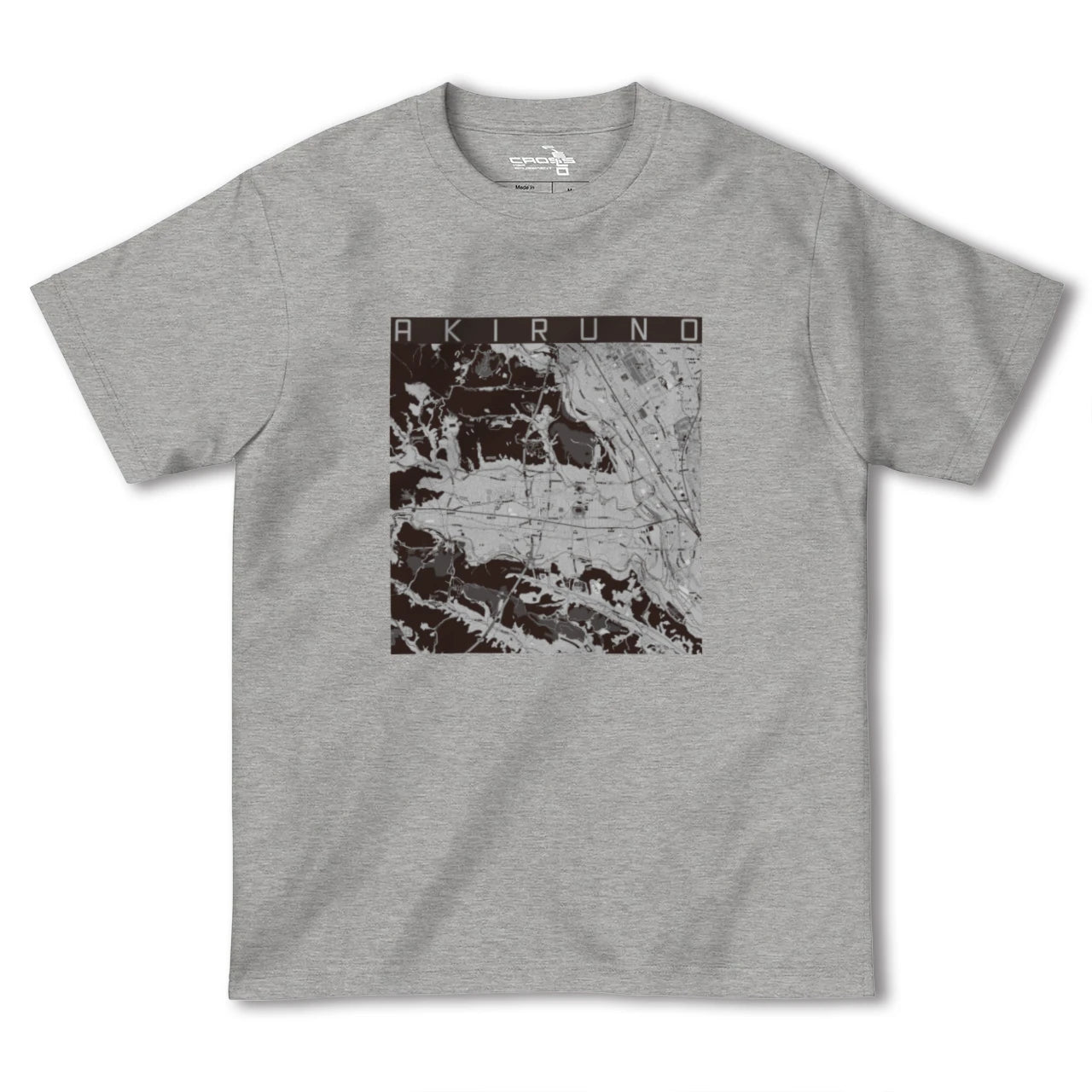 【あきる野(東京都)】地図柄ヘビーウェイトTシャツ