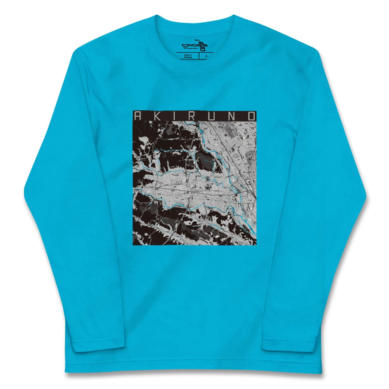 【あきる野(東京都)】地図柄ロングスリーブTシャツ