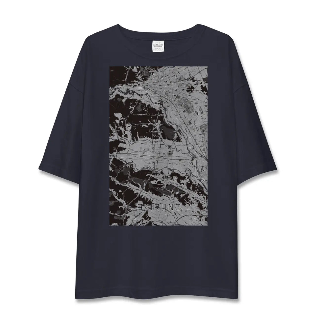 【あきる野(東京都)】地図柄ビッグシルエットTシャツ