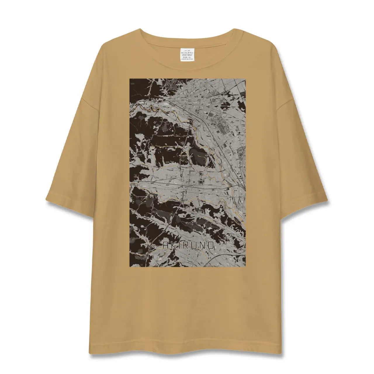 【あきる野(東京都)】地図柄ビッグシルエットTシャツ