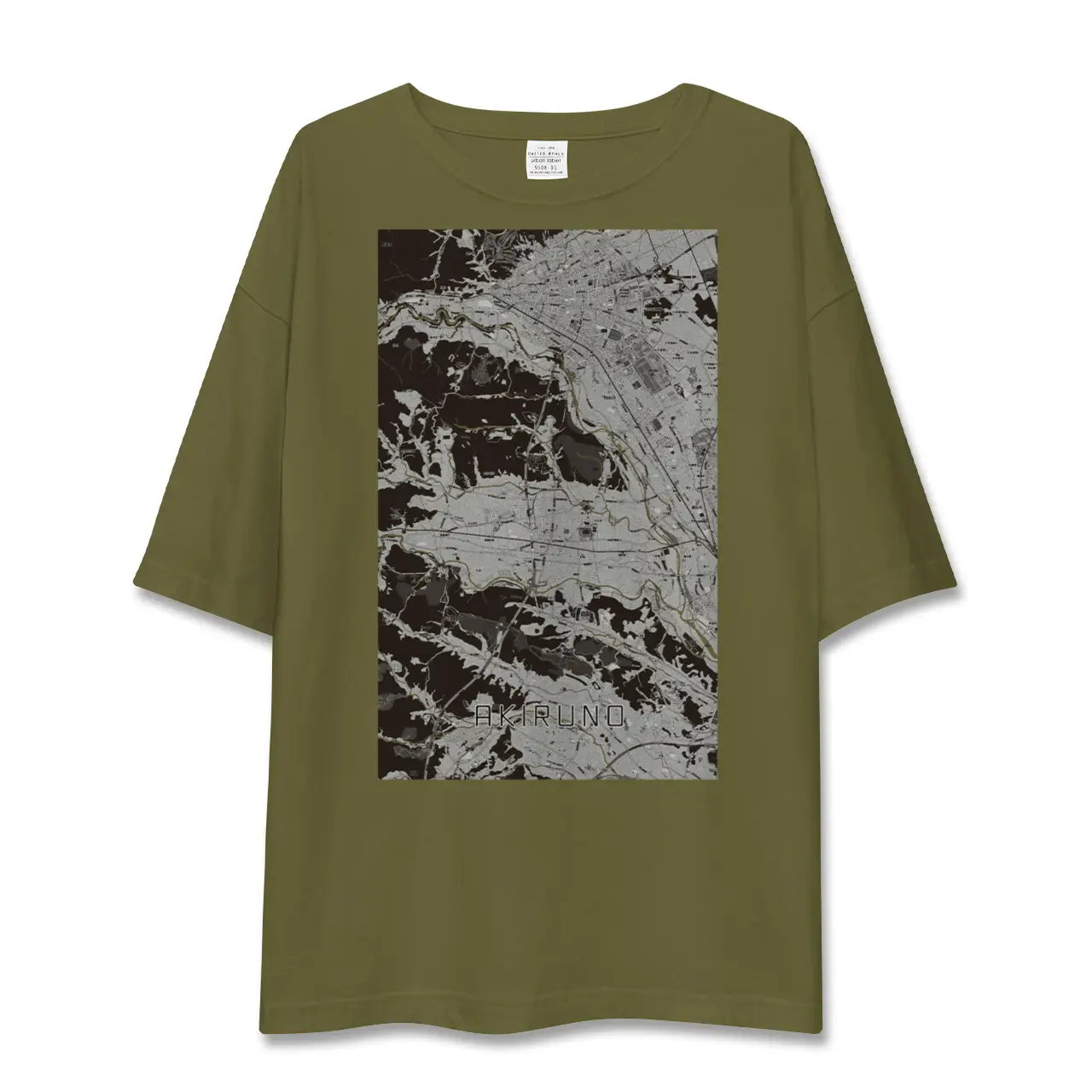 【あきる野(東京都)】地図柄ビッグシルエットTシャツ