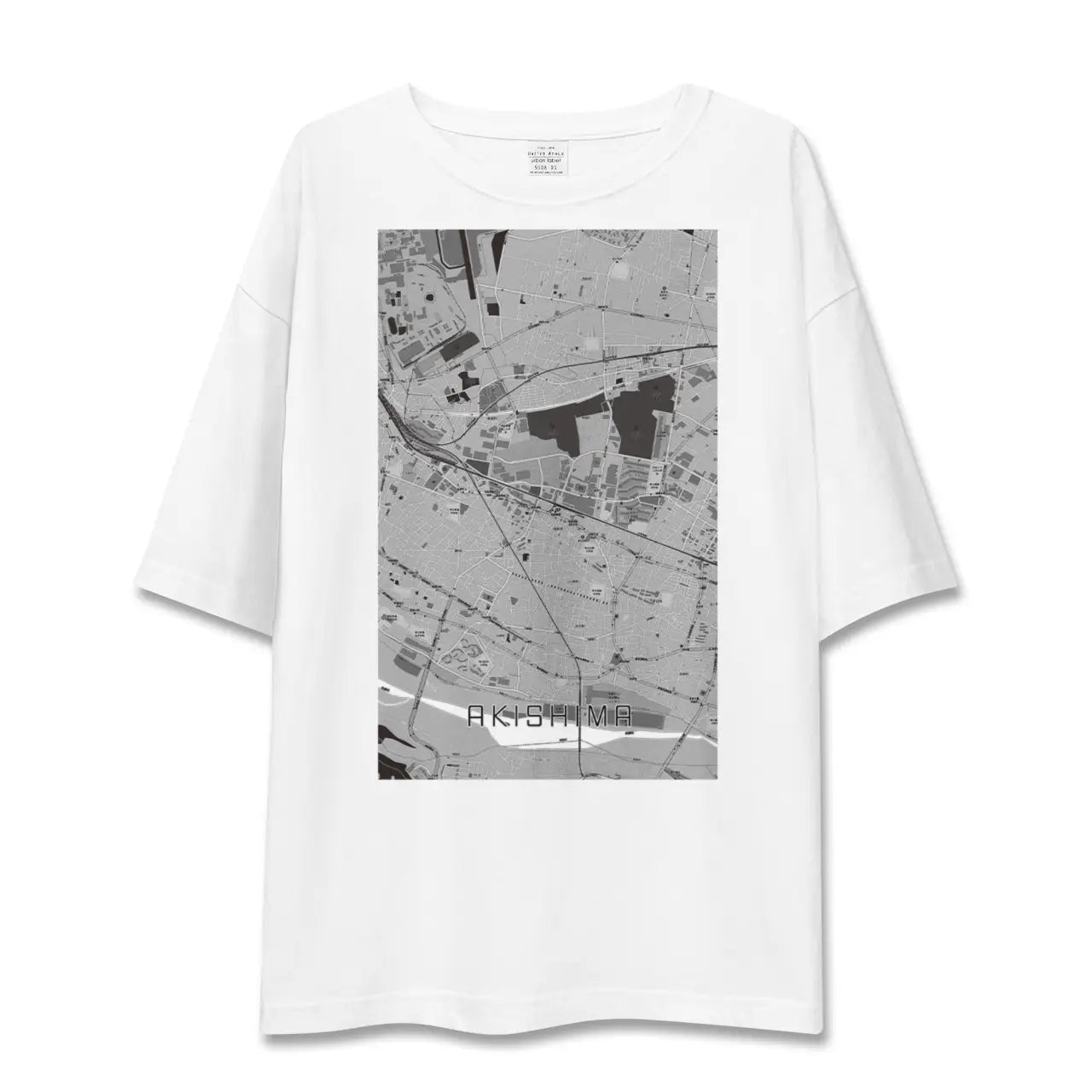 【昭島(東京都)】地図柄ビッグシルエットTシャツ