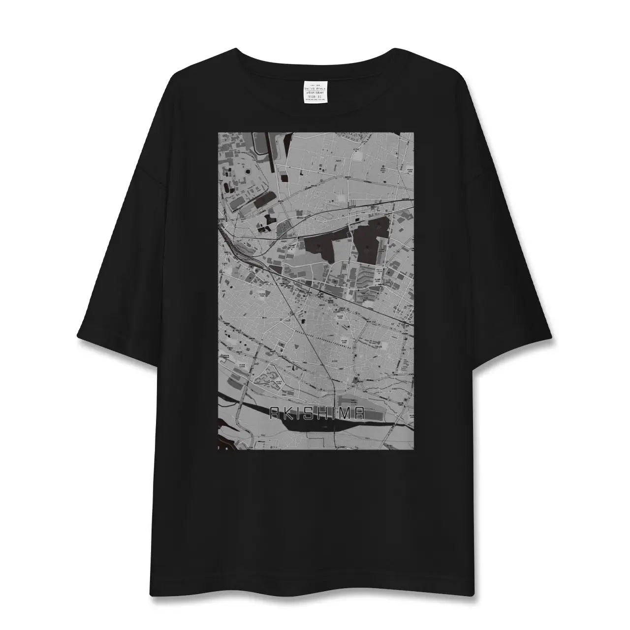 【昭島(東京都)】地図柄ビッグシルエットTシャツ