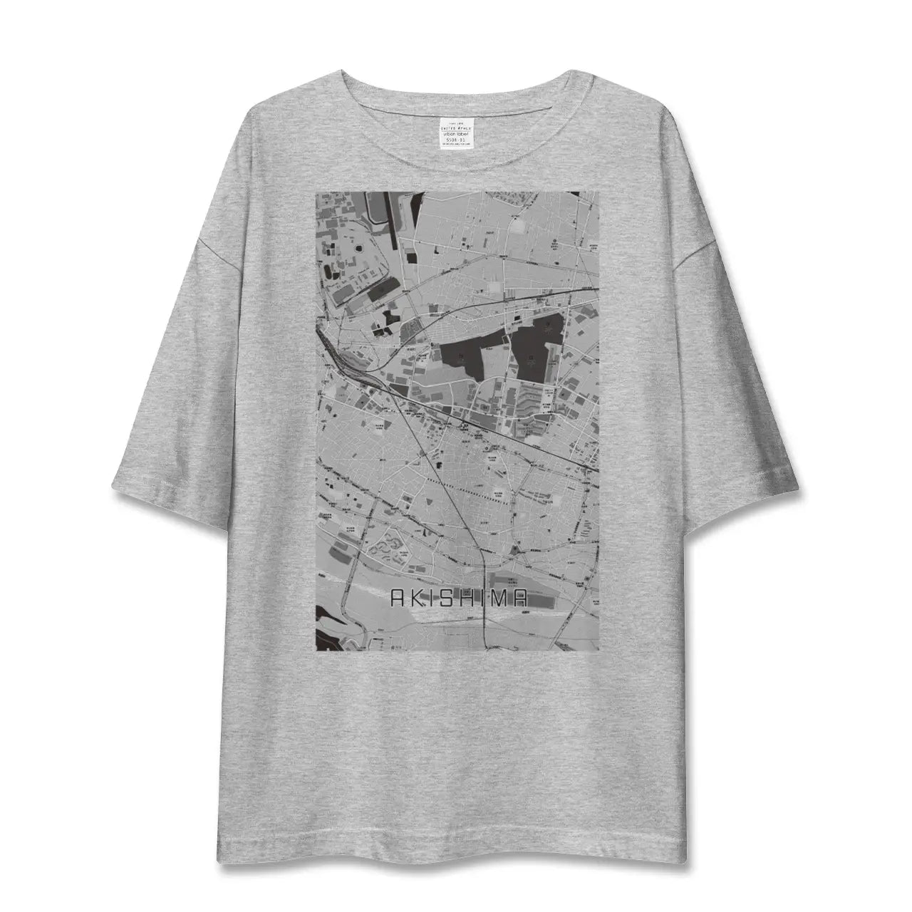 【昭島(東京都)】地図柄ビッグシルエットTシャツ
