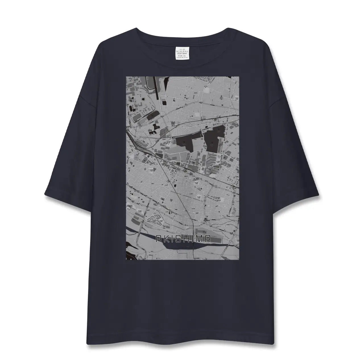 【昭島(東京都)】地図柄ビッグシルエットTシャツ