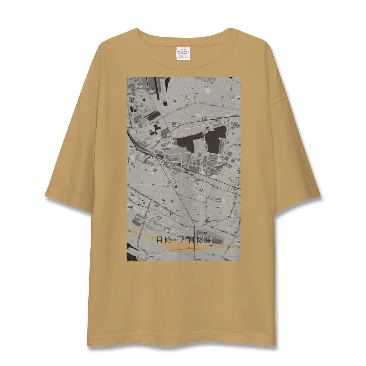 【昭島(東京都)】地図柄ビッグシルエットTシャツ