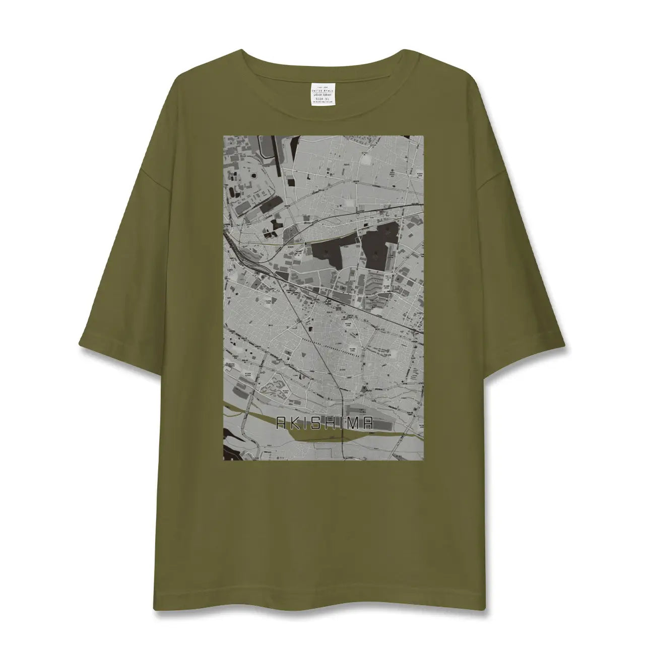【昭島(東京都)】地図柄ビッグシルエットTシャツ