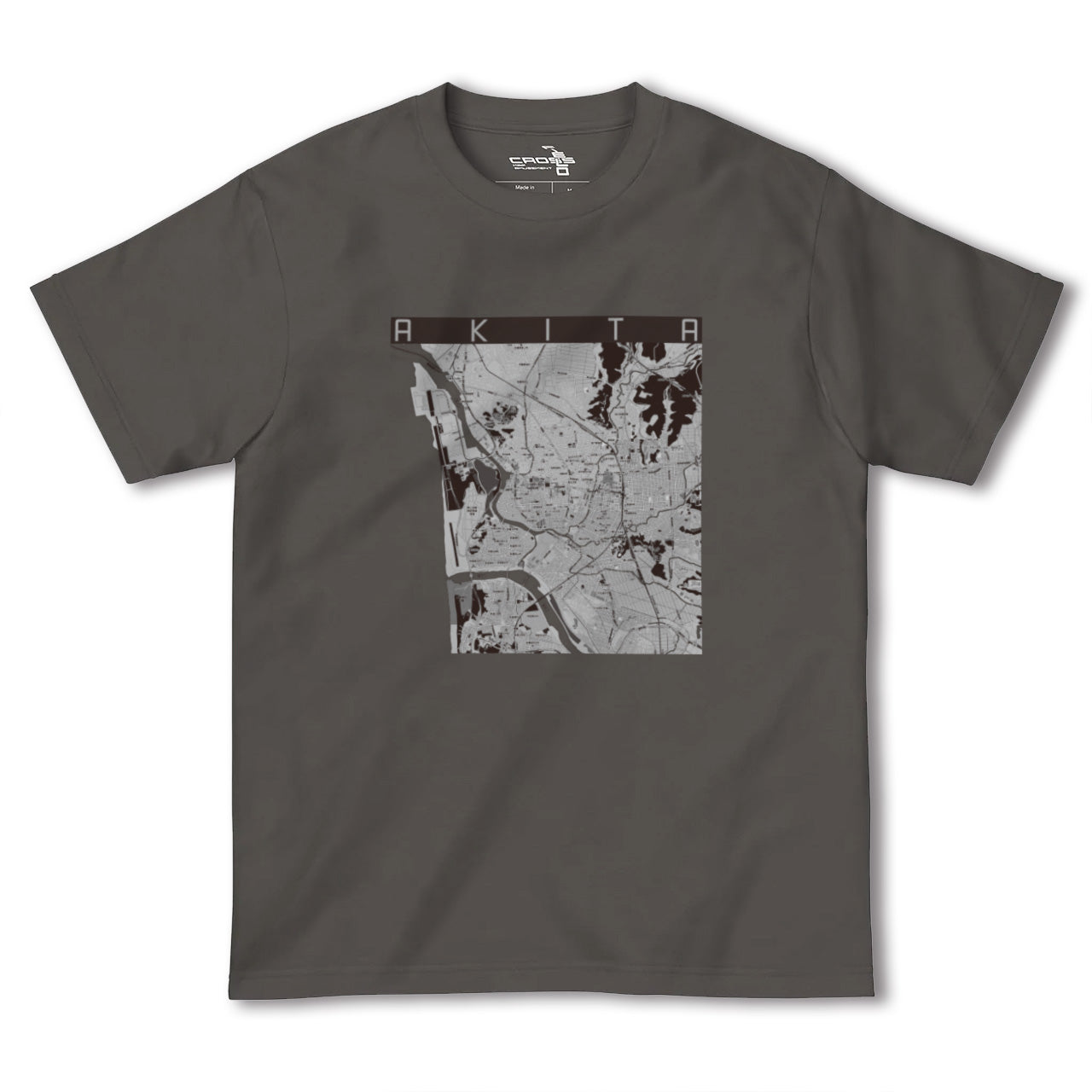 【秋田(秋田県)】地図柄ヘビーウェイトTシャツ