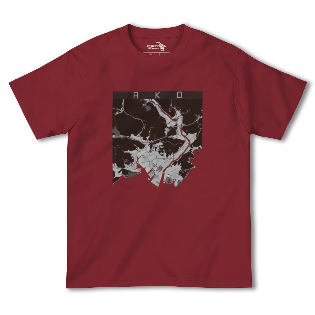 【赤穂(兵庫県)】地図柄ヘビーウェイトTシャツ