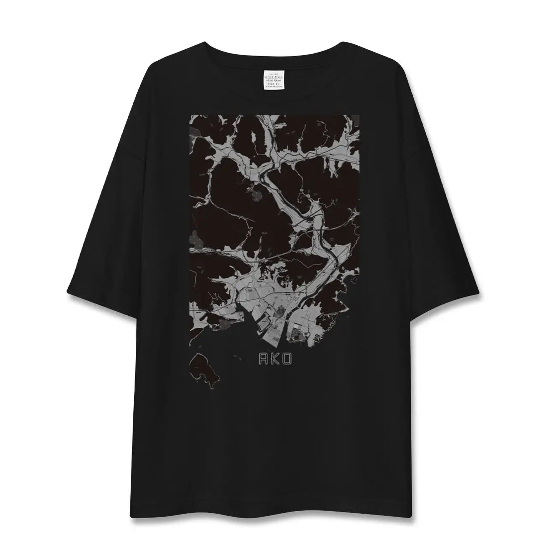 【赤穂(兵庫県)】地図柄ビッグシルエットTシャツ