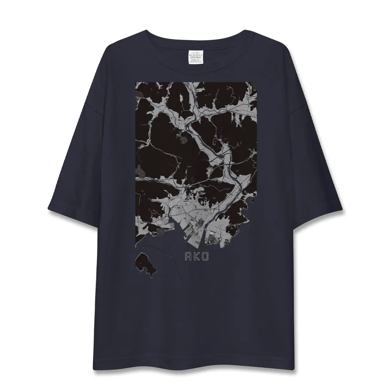 【赤穂(兵庫県)】地図柄ビッグシルエットTシャツ