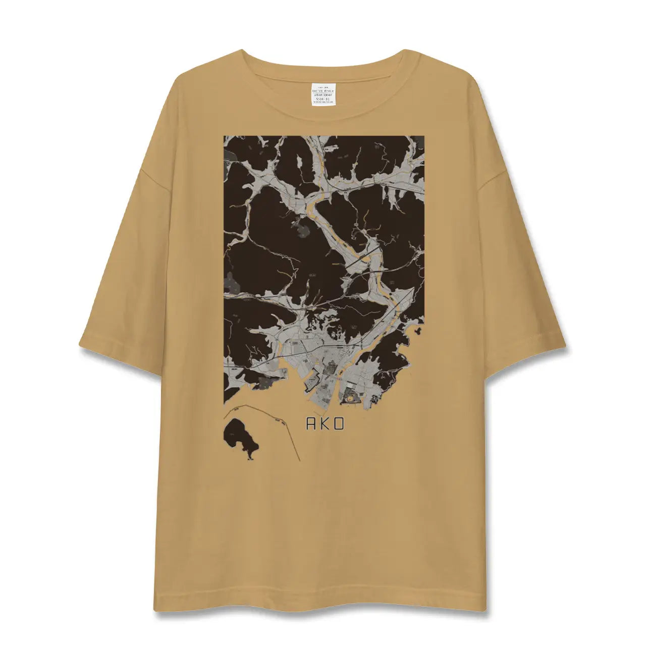 【赤穂(兵庫県)】地図柄ビッグシルエットTシャツ