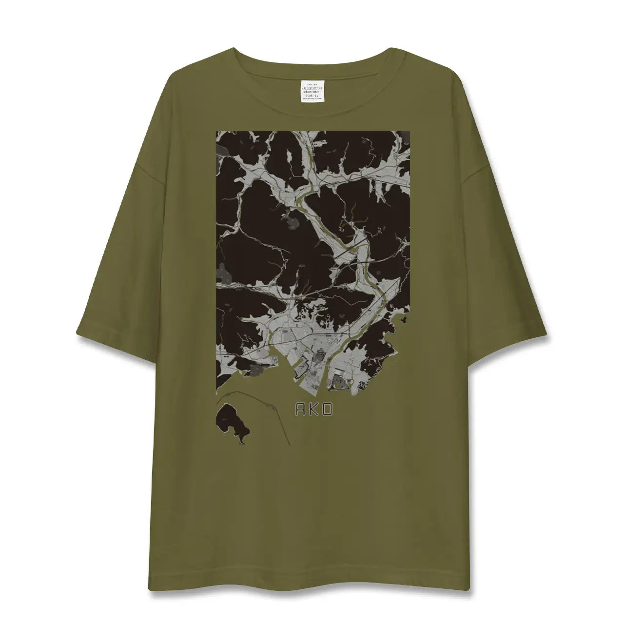 【赤穂(兵庫県)】地図柄ビッグシルエットTシャツ